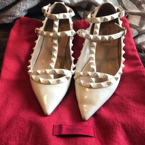 all white valentino rockstud
